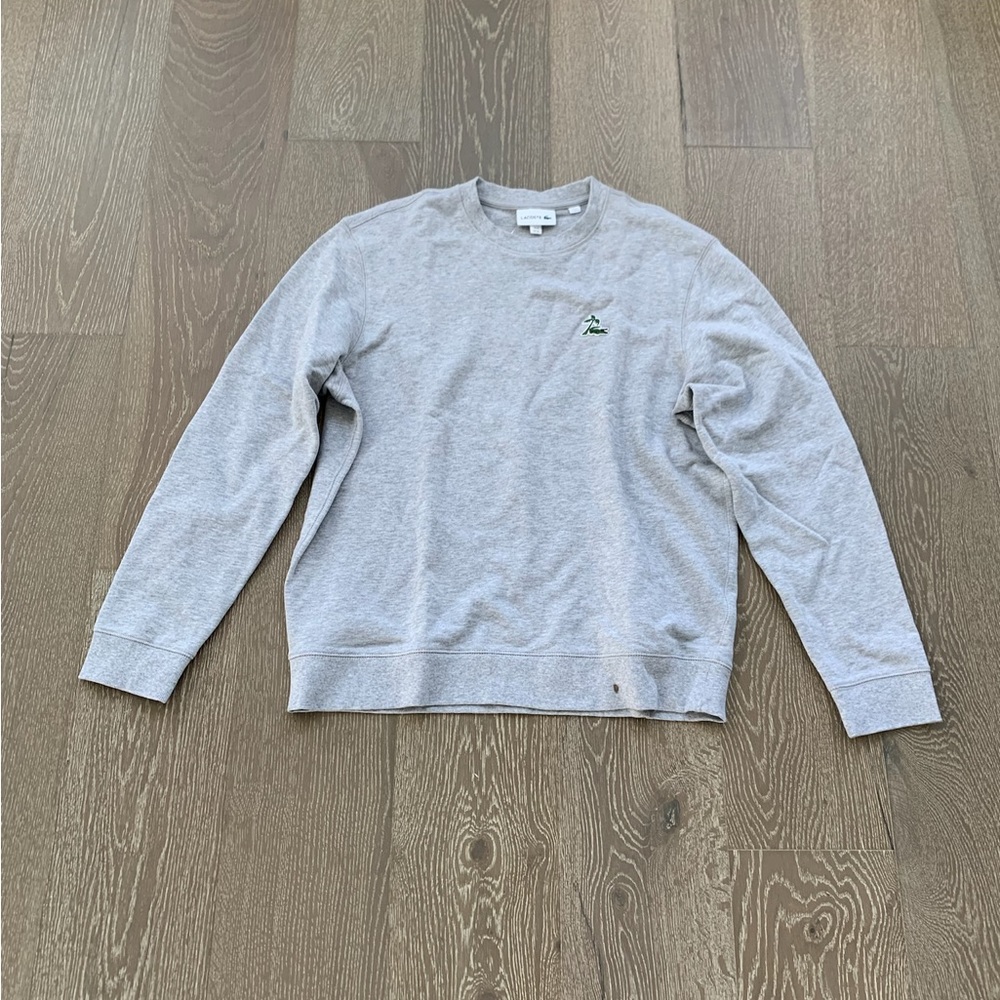 Lacoste gray crewneck sweater